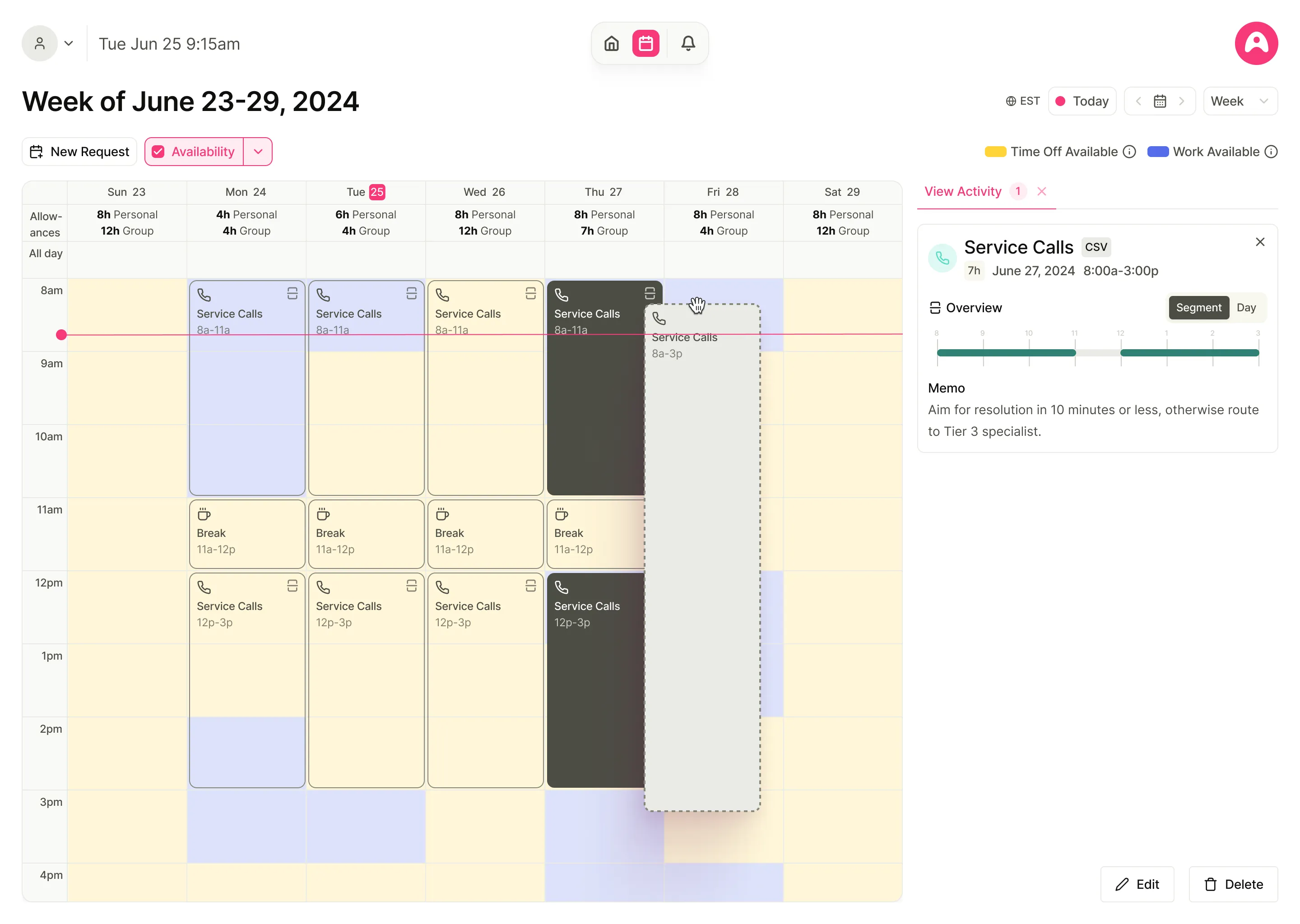 Designing Complex Scheduling Interfaces